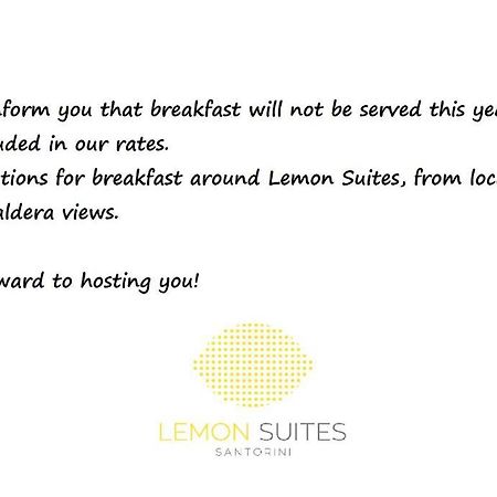 Lemon Suites Santorini Fira  Exterior foto